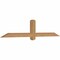 Ekena Millwork Eugene Smooth Timber Gable Bracket, Western Red Cedar, 72"W x 15"H x 3 1/2"D x 3 1/2"F, 5/12 Pitch GBW072X15X0404EUG00SWR - alternate 5